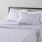 Conjunto de lençóis de cama Amazon Basics Lightweight Microfiber King Blue