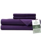 Conjunto de lençóis de cama Hotel Sheets Direct King Size Purple 4 peças