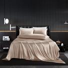 Conjunto de lençóis de cetim HommXJF King Size Taupe, 5 unidades com fronhas Conjunto de lençóis de cetim HommXJF King Size Taupe, 5 unidades com fronhas