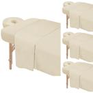 Conjunto de lençóis de mesa de massagem Bavlesfuire Premium Microfiber x4