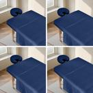 Conjunto de lençóis de mesa de massagem FAHKNS, 3 peças, microfibra azul