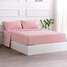 Conjunto de lençóis duplos Best Season, roupa de cama, vermelho bordô, 3 peças