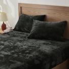 Conjunto de lençóis e fronhas BEDELITE Velvet Full Black