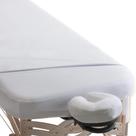 Conjunto de lençóis EarthLite Microfiber White, mesa de massagem completa
