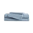 Conjunto de lençóis Eddie Bauer Kids Preston Check Blue Twin Size