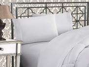 Conjunto de lençóis Elegant Comfort Luxurious 1500 Queen White