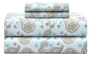 Conjunto de lençóis Feather & Stitch 100% algodão 300TC Percale Queen