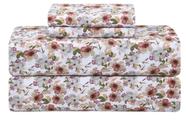 Conjunto de lençóis Feather & Stitch 100% algodão 300TC Percale Queen