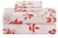 Conjunto de lençóis Feather & Stitch 100% algodão 300TC Percale Twin Conjunto de lençóis Feather & Stitch 100% algodão 300TC Percale Twin