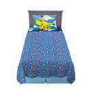 Conjunto de lençóis Franco Pokémon Anime Kids Twin Microfiber