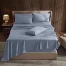 Conjunto de lençóis Hearth & Harbor Extra Deep Pocket Full Stone Blue