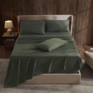 Conjunto de lençóis Hearth & Harbor Extra Deep Pocket Split King Olive Conjunto de lençóis Hearth & Harbor Extra Deep Pocket Split King Olive