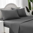Conjunto de lençóis ILAVANDE Grey Queen 1800 Series Microfiber