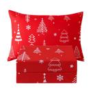 Conjunto de lençóis JSD Red Christmas Tree Kids Twin Size 3 peças Conjunto de lençóis JSD Red Christmas Tree Kids Twin Size 3 peças
