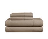 Conjunto de lençóis LANE LINEN 100% algodão egípcio Queen Taupe