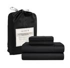 Conjunto de lençóis LANE LINEN King Size 450TC 100% algodão preto Conjunto de lençóis LANE LINEN King Size 450TC 100% algodão preto