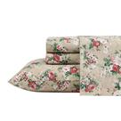 Conjunto de lençóis Laura Ashley Ashfield Bege Algodão Percal Queen Conjunto de lençóis Laura Ashley Ashfield Bege Algodão Percal Queen