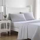 Conjunto de lençóis Laura Ashley Emogene Purple Cotton Percal