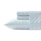 Conjunto de lençóis Laura Ashley Evie Blue Twin Size 100% algodão