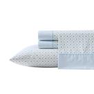 Conjunto de lençóis Laura Ashley Percale Cotton 200TC Twin Blue