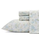 Conjunto de lençóis Laura Ashley Rena Teal 100% algodão Sateen Queen Conjunto de lençóis Laura Ashley Rena Teal 100% algodão Sateen Queen