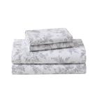 Conjunto de lençóis Laura Ashley Vanessa Grey Flanela de algodão completo