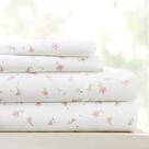 Conjunto de lençóis Linen Market Queen, 4 peças, rosa floral macio Conjunto de lençóis Linen Market Queen, 4 peças, rosa floral macio