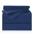 Conjunto de lençóis LONAVA Twin XL tamanho 4 peças Hotel Luxury Navy Blue