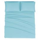 Conjunto de lençóis Mejoroom California King Size Aqua Microfiber