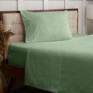 Conjunto de lençóis Mellanni Cotton Flannel 4 peças Queen Sage