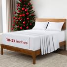 Conjunto de lençóis Mellanni Iconic Collection California King White