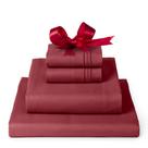 Conjunto de lençóis Mellanni Iconic Collection Full Brick Red