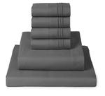 Conjunto de lençóis Mellanni Iconic Collection King 6 peças cinza