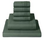 Conjunto de lençóis Mellanni Iconic Collection Queen, 6 peças, verde