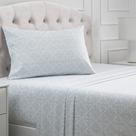 Conjunto de lençóis Mellanni Iconic Collection Twin Laced Sky Blue