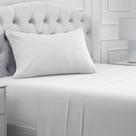 Conjunto de lençóis Mellanni Iconic Collection Twin XL - branco listrado