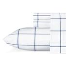 Conjunto de lençóis Nautica Cotton Percale Crisp & Cool Queen Plot Blue
