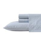 Conjunto de lençóis Nautica Cotton Percale Crisp & Cool Twin Blue