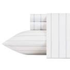Conjunto de lençóis Nautica em tamanho real de algodão Percale Skippers Island