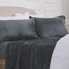 Conjunto de lençóis NY Loft Ultra Soft Micro Fleece Velvet Plush Twin