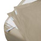 Conjunto de lençóis QuickZip Fitted Plus Spare 100% algodão queen size