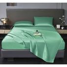 Conjunto de lençóis Revdomfly Full Size Luxury Silky Soft Satin Green