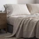 Conjunto de lençóis Simple & Opulence 100% puro de linho queen size