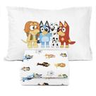 Conjunto de Lençóis Sunny Side Up Bluey & Friends Infantil - 3 Peças