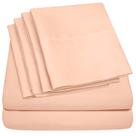 Conjunto de Lençóis Sweet Home Collection Twin - 6 Peças - Cor Pêssego