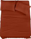 Conjunto de lençóis Utopia Bedding Queen Brushed Microfiber Orange Conjunto de lençóis Utopia Bedding Queen Brushed Microfiber Orange