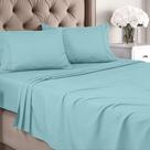 Conjunto de lençóis Utopia Bedding Queen Brushed Microfiber Spa Blue
