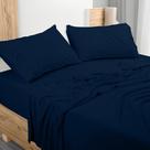 Conjunto de lençóis Utopia Bedding Queen Jersey Knit 4 peças azul-marinho