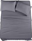 Conjunto de lençóis Utopia Bedding totalmente escovado em microfibra cinza