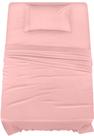 Conjunto de lençóis Utopia Bedding Twin Brushed Microfiber Pink 3 unidades Conjunto de lençóis Utopia Bedding Twin Brushed Microfiber Pink 3 unidades